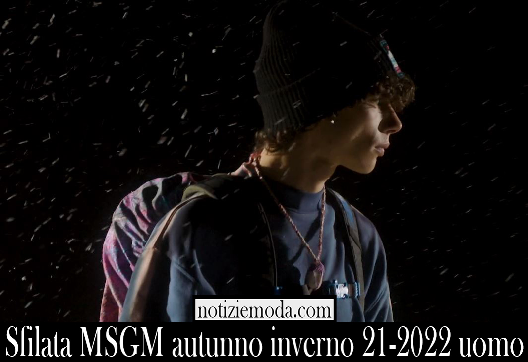 Sfilata MSGM autunno inverno 21 2022 uomo