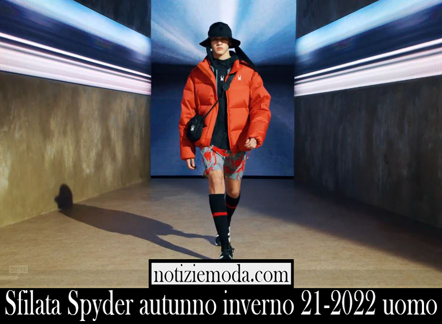 Sfilata Spyder autunno inverno 21 2022 uomo