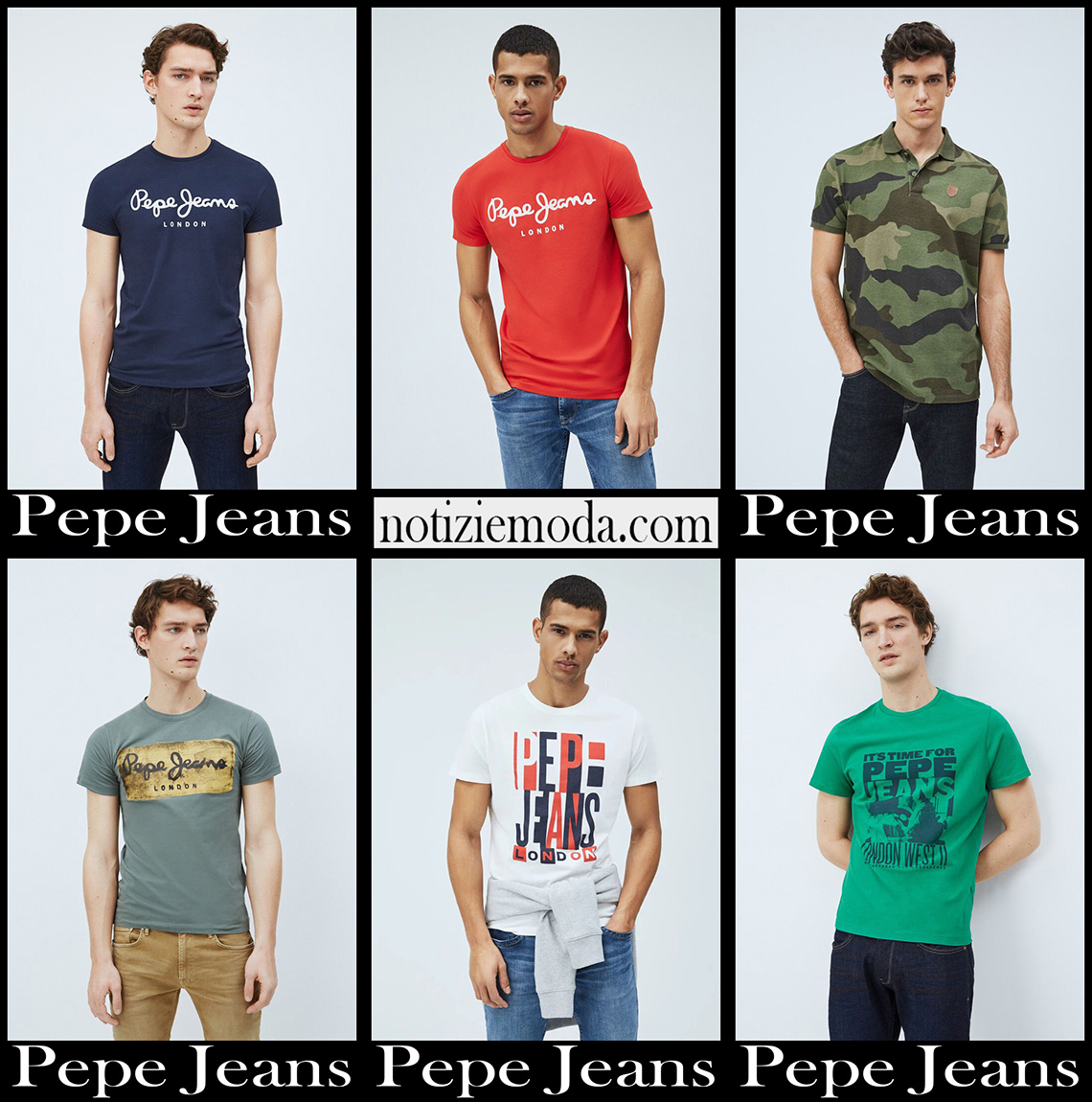 Nuovi arrivi t shirts Pepe Jeans 2021 abbigliamento uomo