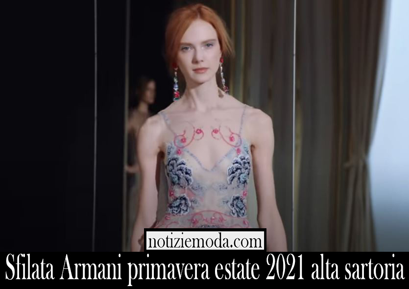 Sfilata Armani primavera estate 2021 alta sartoria