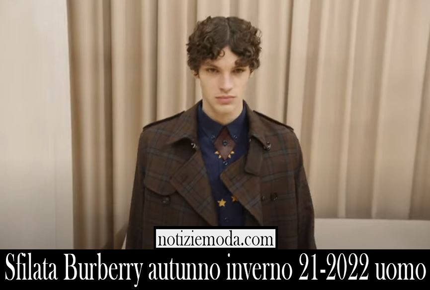 Sfilata Burberry autunno inverno 21 2022 uomo