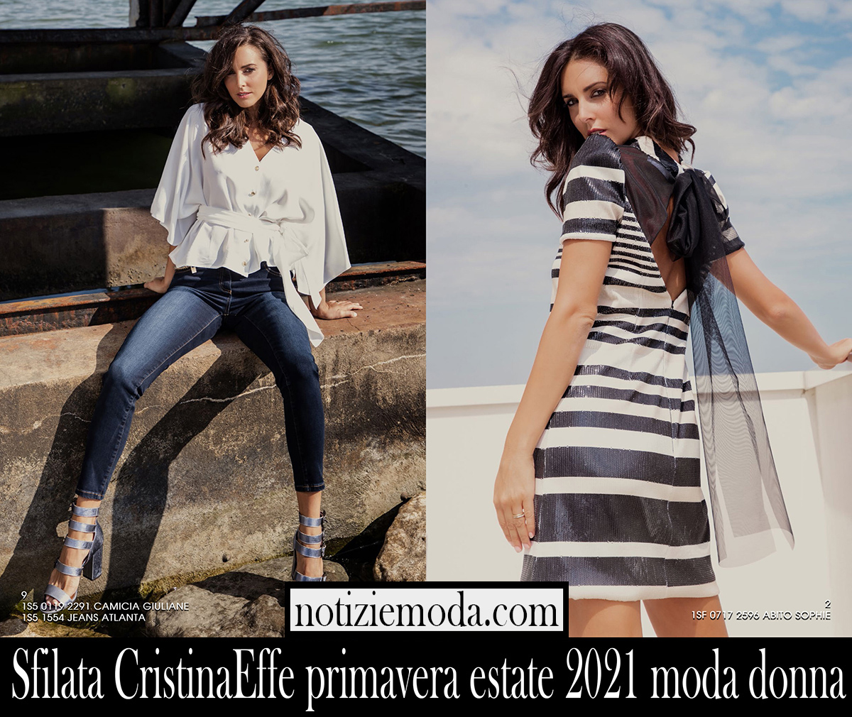 Sfilata CristinaEffe primavera estate 2021 moda donna