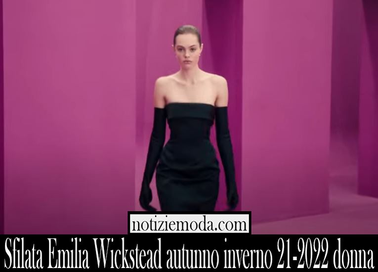 Sfilata Emilia Wickstead autunno inverno 21 2022 donna