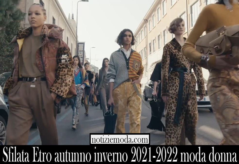 Sfilata Etro autunno inverno 2021 2022 moda donna