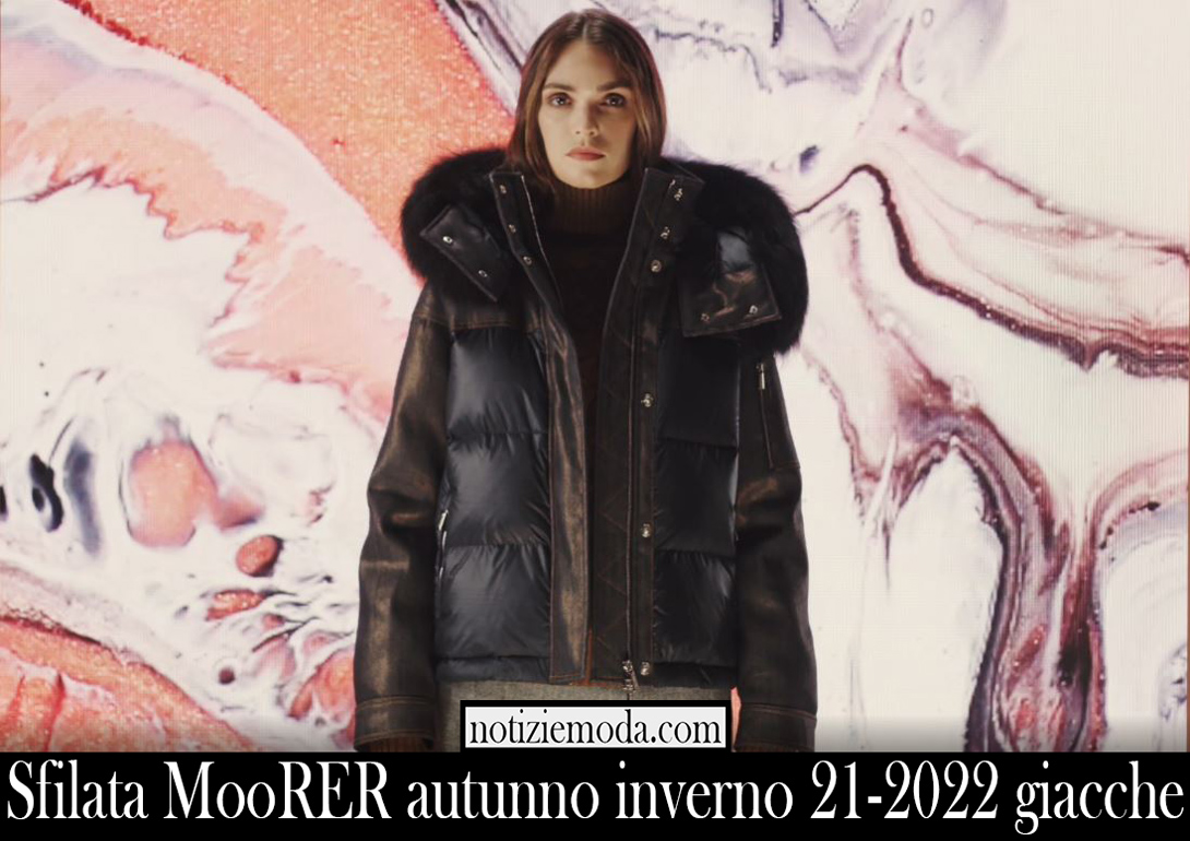 Sfilata MooRER autunno inverno 21 2022 giacche