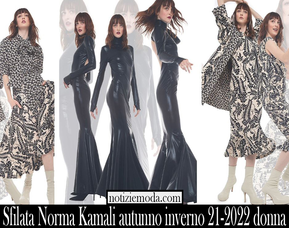 Sfilata Norma Kamali autunno inverno 21 2022 donna