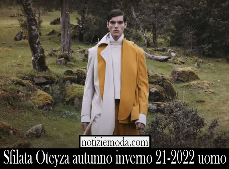 Sfilata Oteyza autunno inverno 21 2022 uomo