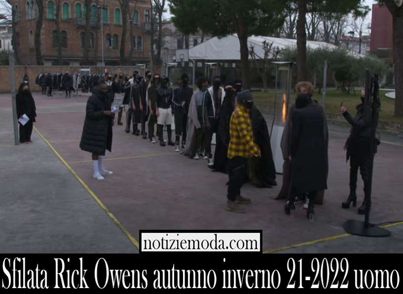 Sfilata Rick Owens autunno inverno 21 2022 uomo