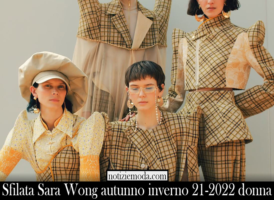 Sfilata Sara Wong autunno inverno 21 2022 donna