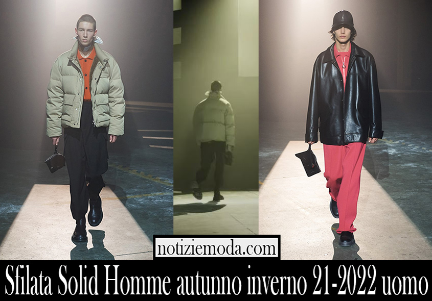 Sfilata Solid Homme autunno inverno 21 2022 uomo