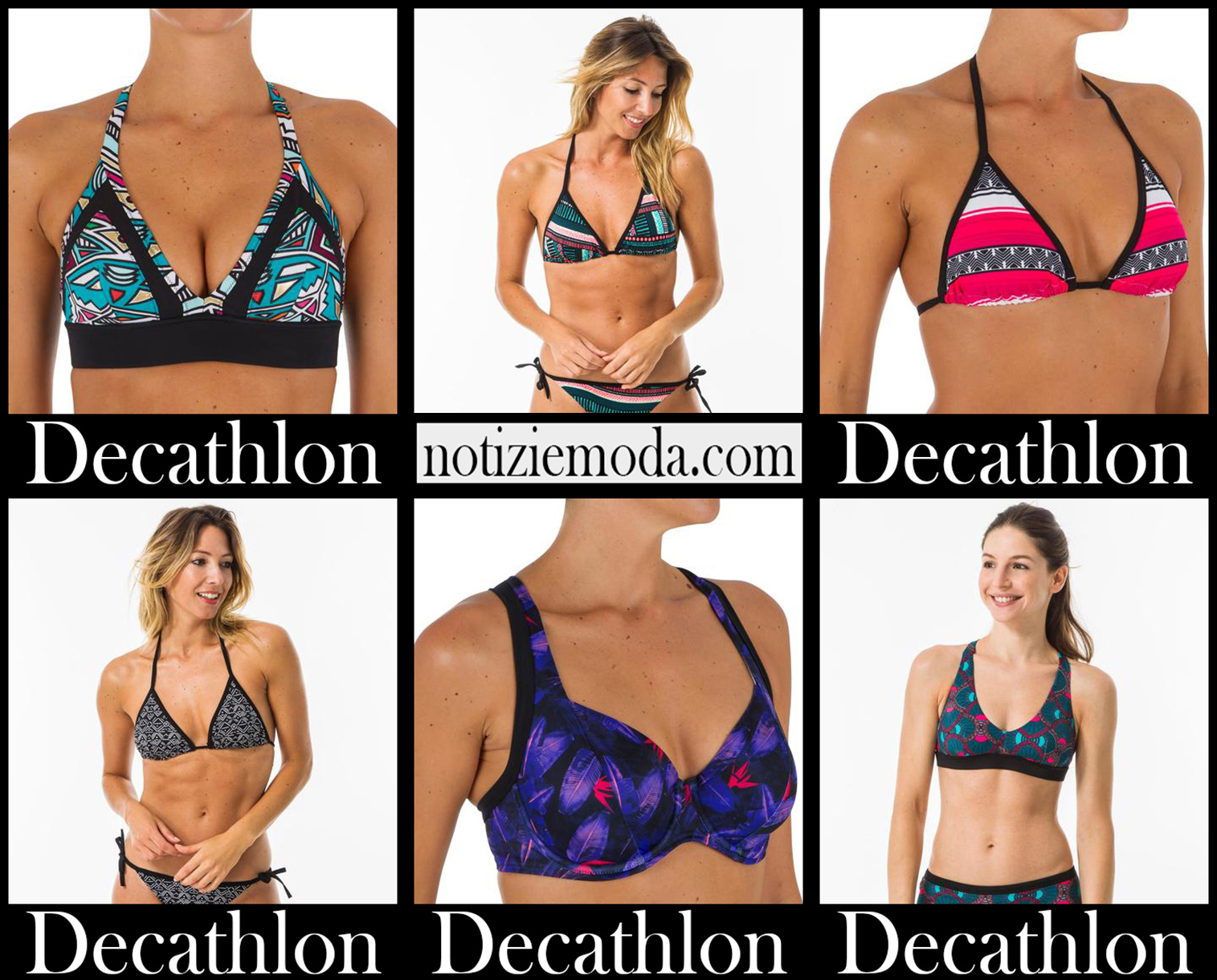 Bikini Decathlon 2021 nuovi arrivi costumi moda donna