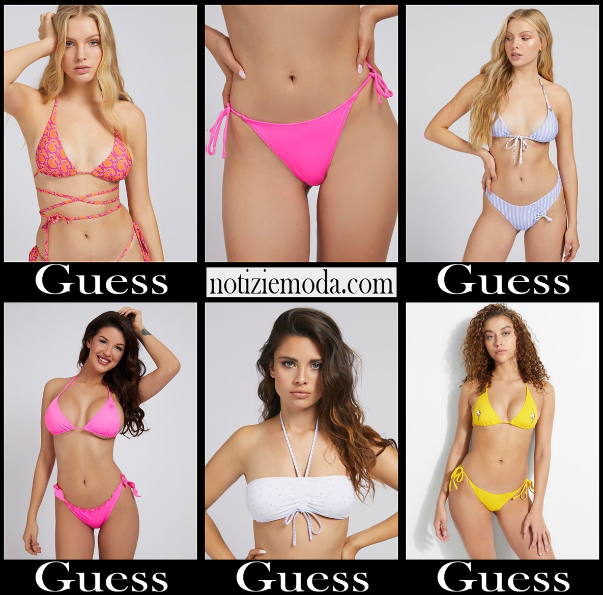 Bikini Guess 2021 nuovi arrivi costumi donna accessori