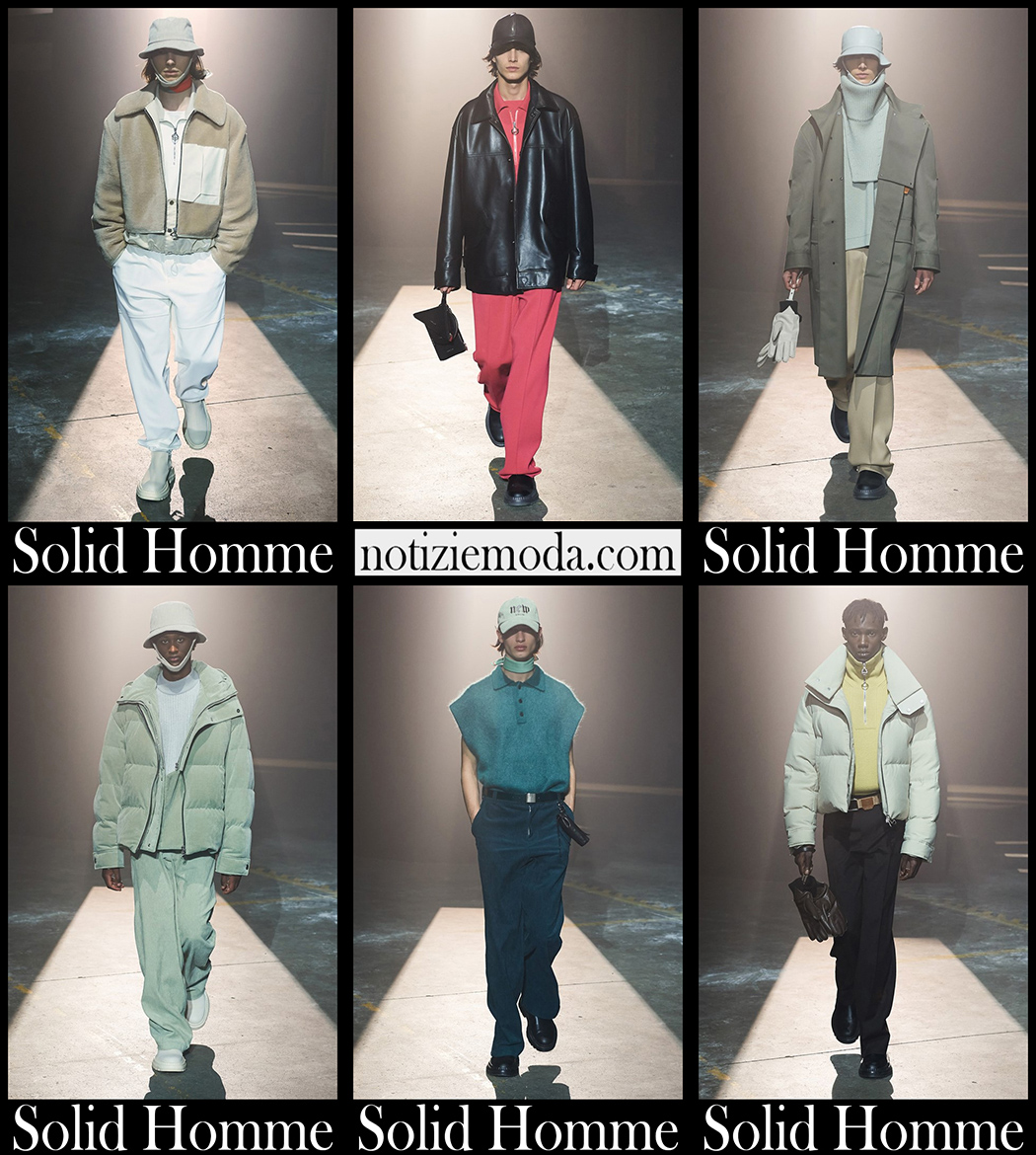 Collezione Solid Homme autunno inverno 2021 2022 uomo