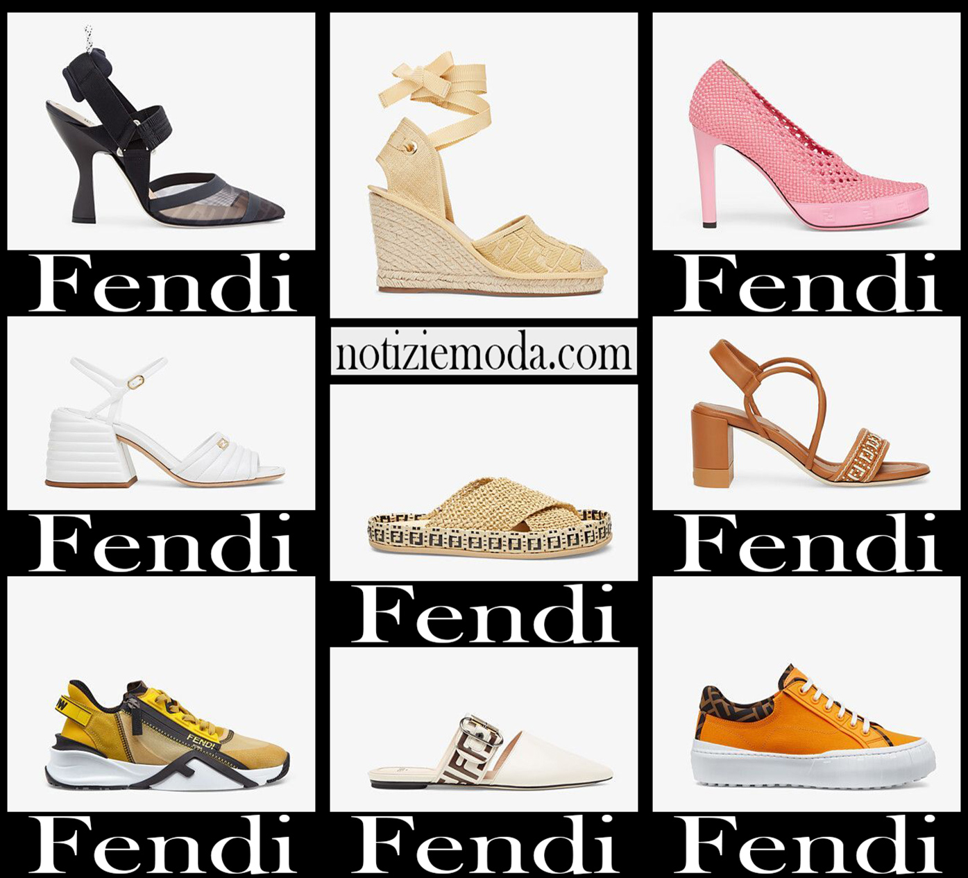 Nuovi arrivi scarpe Fendi 2021 calzature moda donna