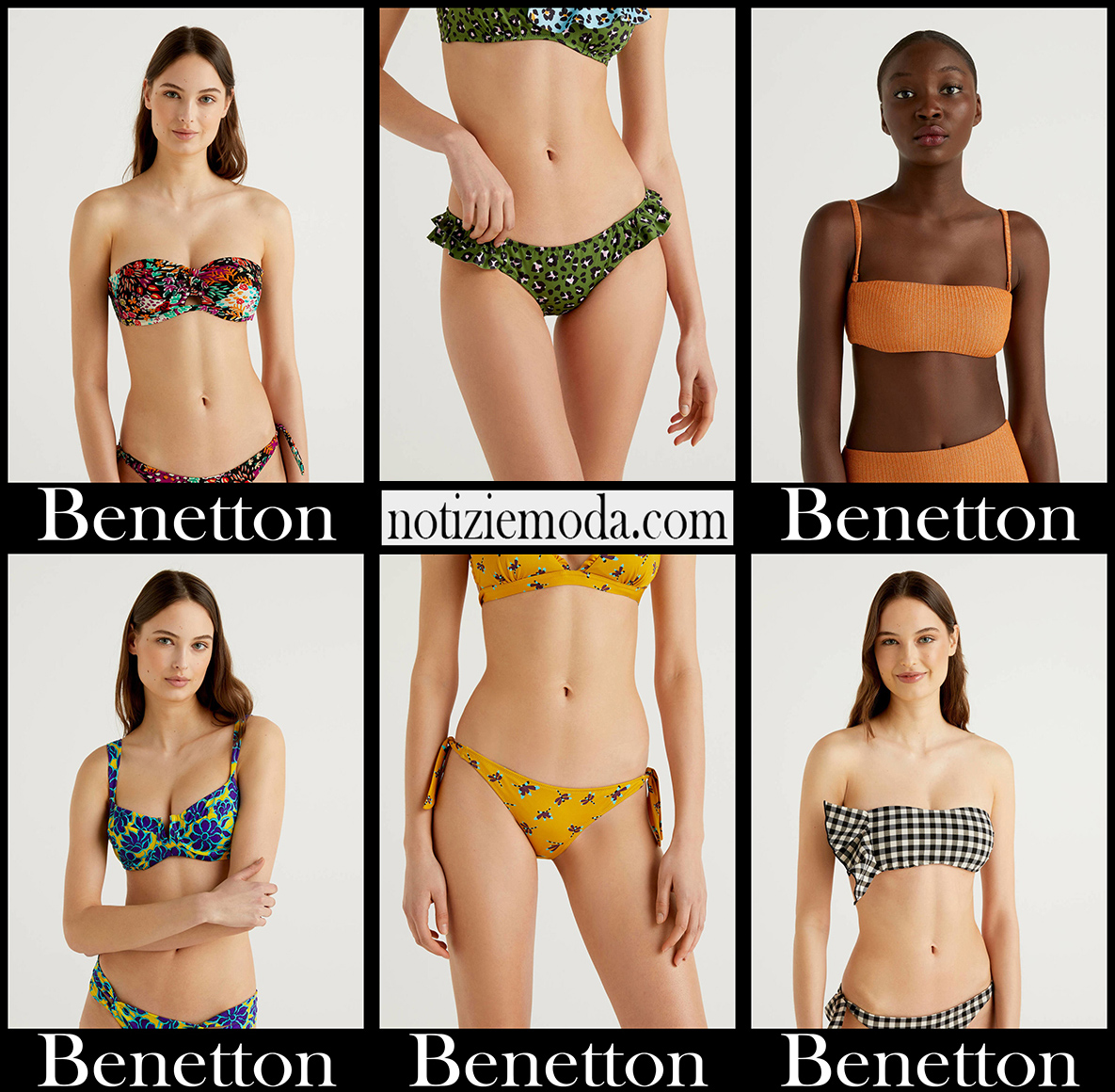Bikini Benetton 2021 nuovi arrivi costumi moda donna
