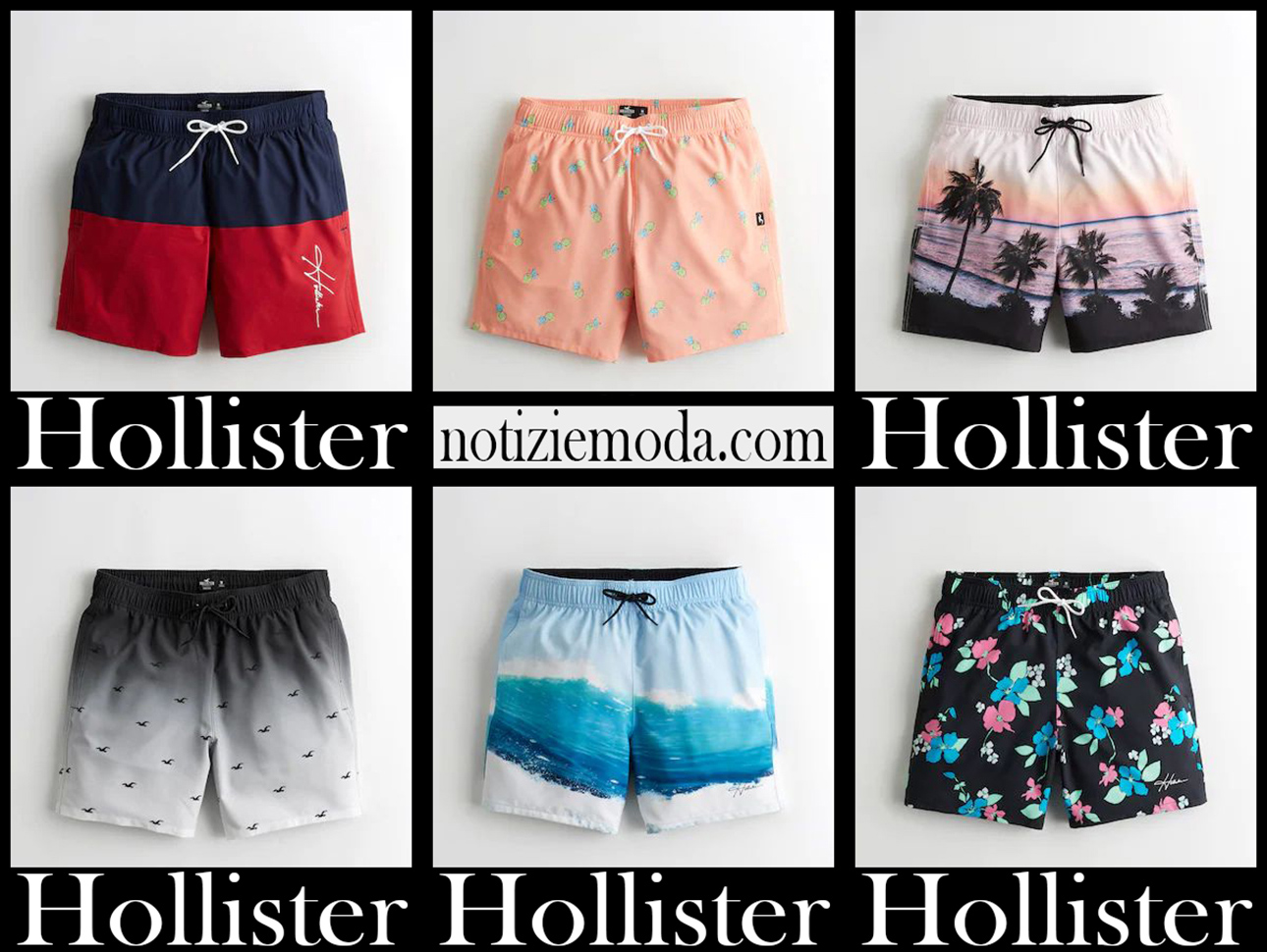 Costumi Hollister 2021 nuovi arrivi costumi mare uomo