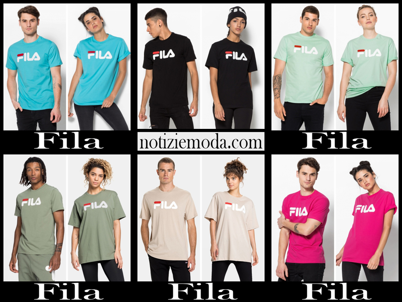 Nuovi arrivi t shirts Fila 2021 abbigliamento donna