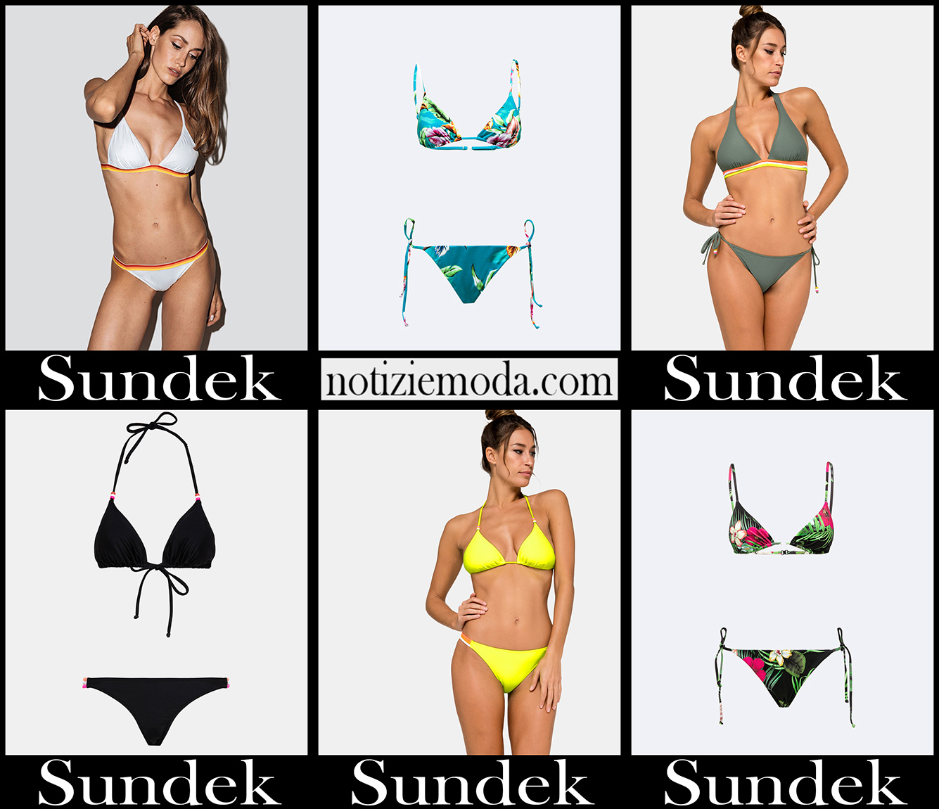 Bikini Sundek 2021 nuovi arrivi costumi donna accessori