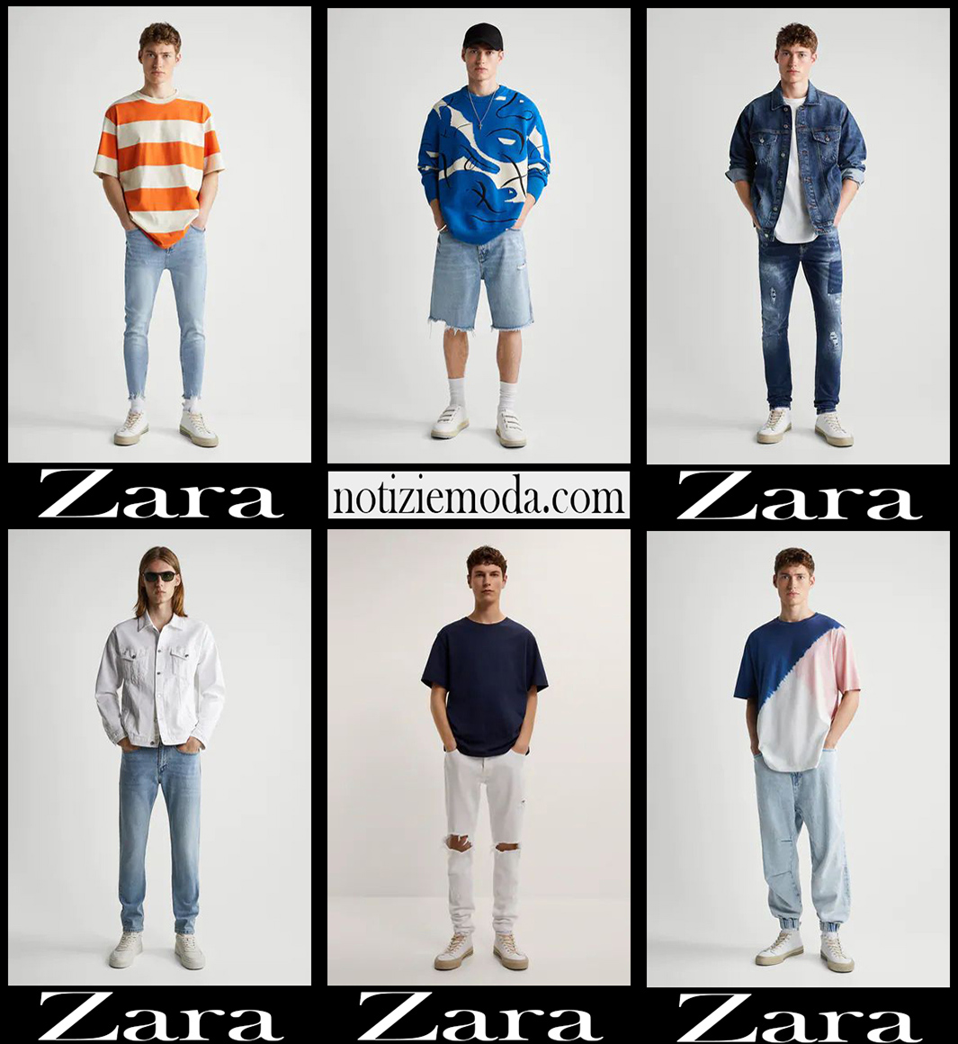 Nuovi arrivi jeans Zara 2021 abbigliamento denim uomo