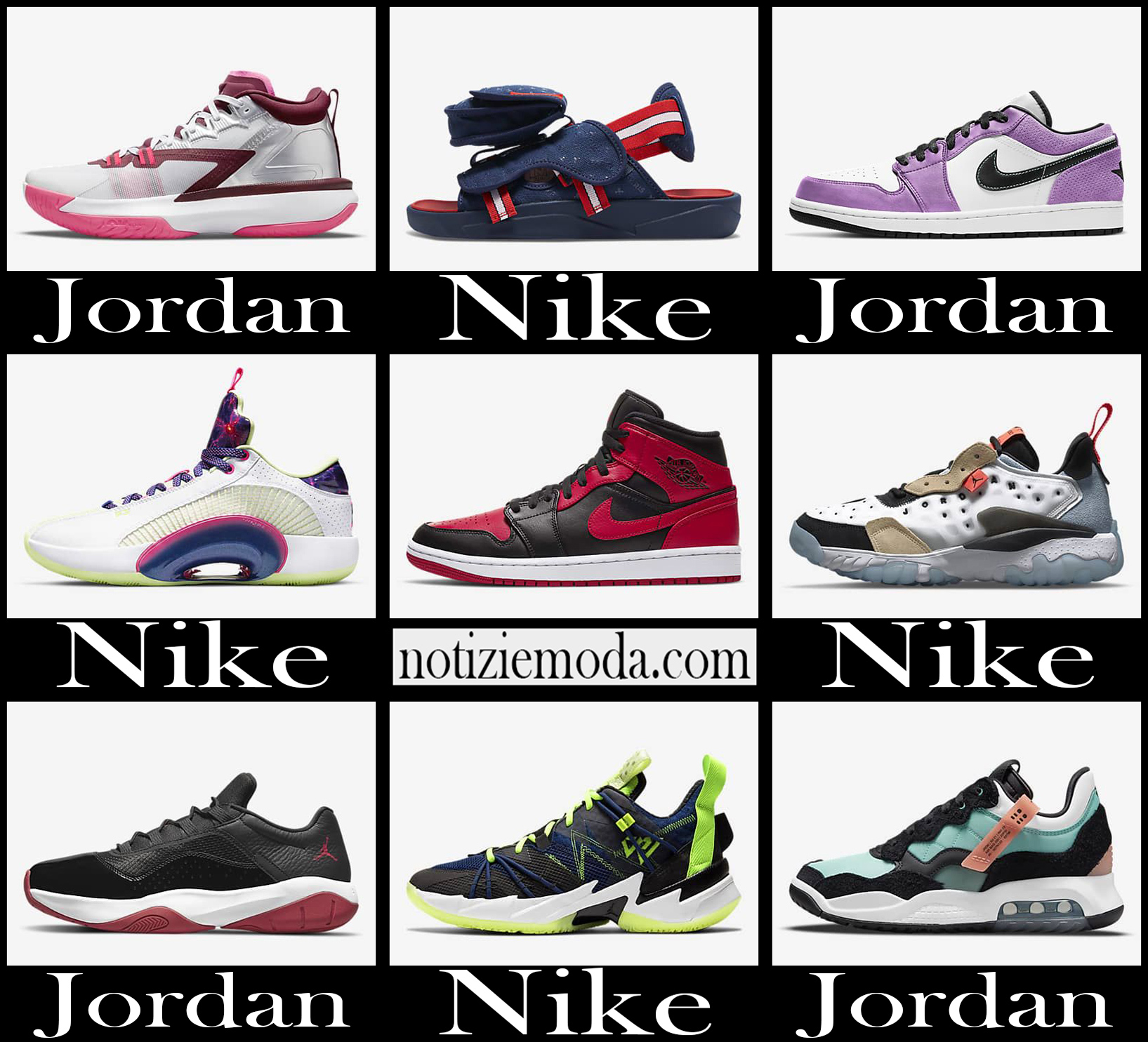Nuovi arrivi scarpe Nike Jordan 2021 sport moda uomo