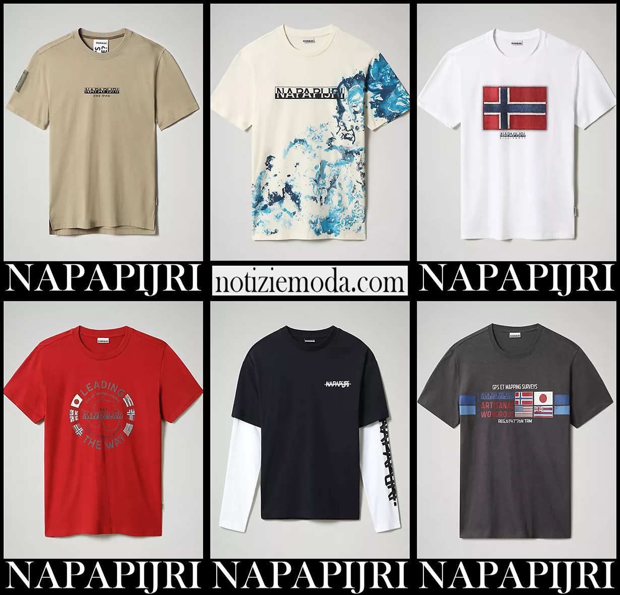 Nuovi arrivi t shirts Napapijri 2021 abbigliamento uomo