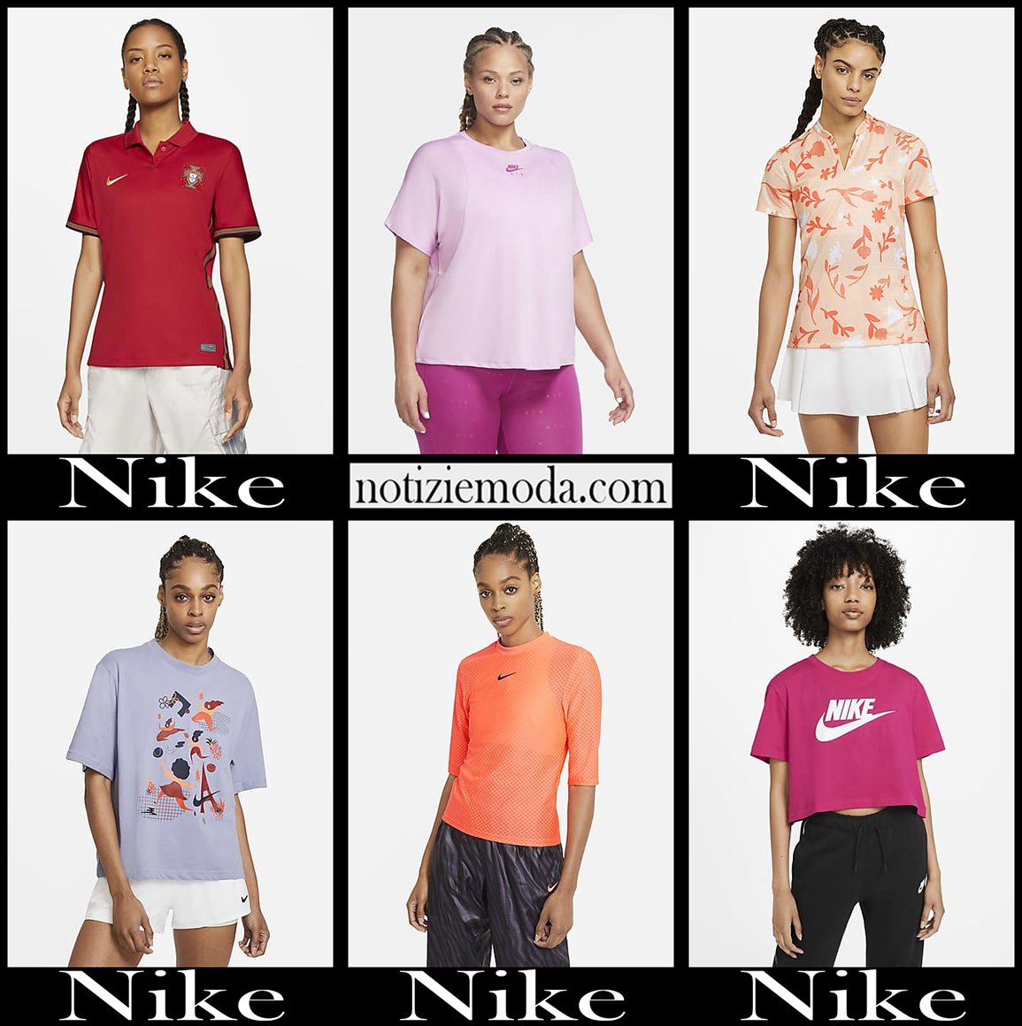Nuovi arrivi t shirts Nike 2021 abbigliamento donna