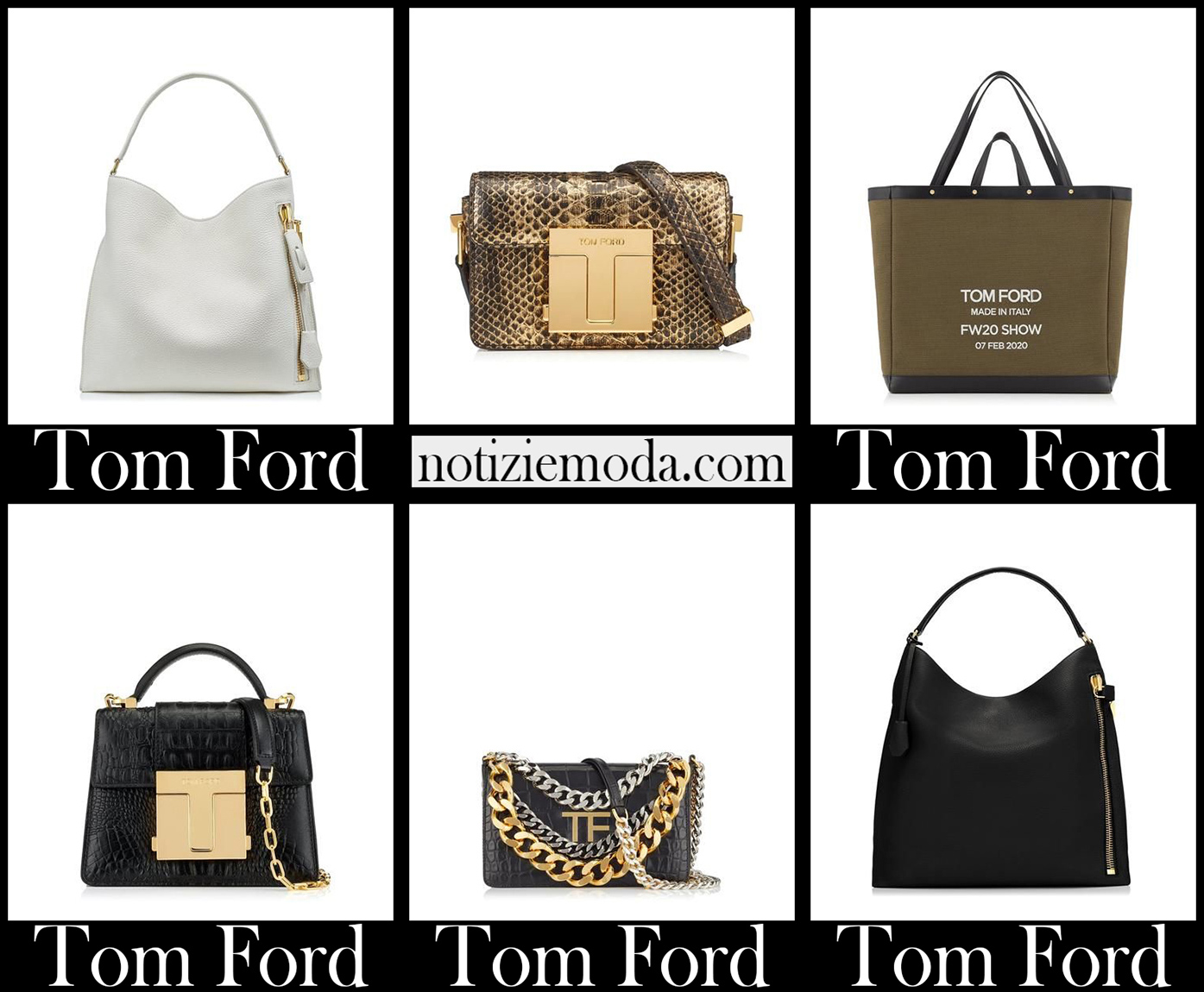 Nuovi arrivi borse Tom Ford 2021 accessori donna