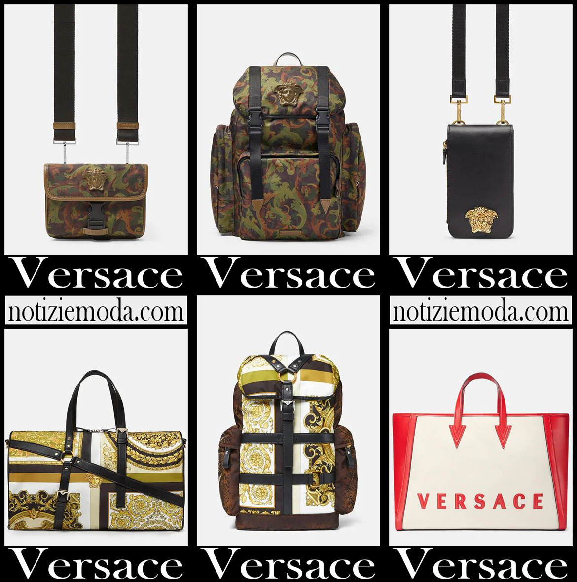 Nuovi arrivi borse Versace 2021 accessori moda uomo