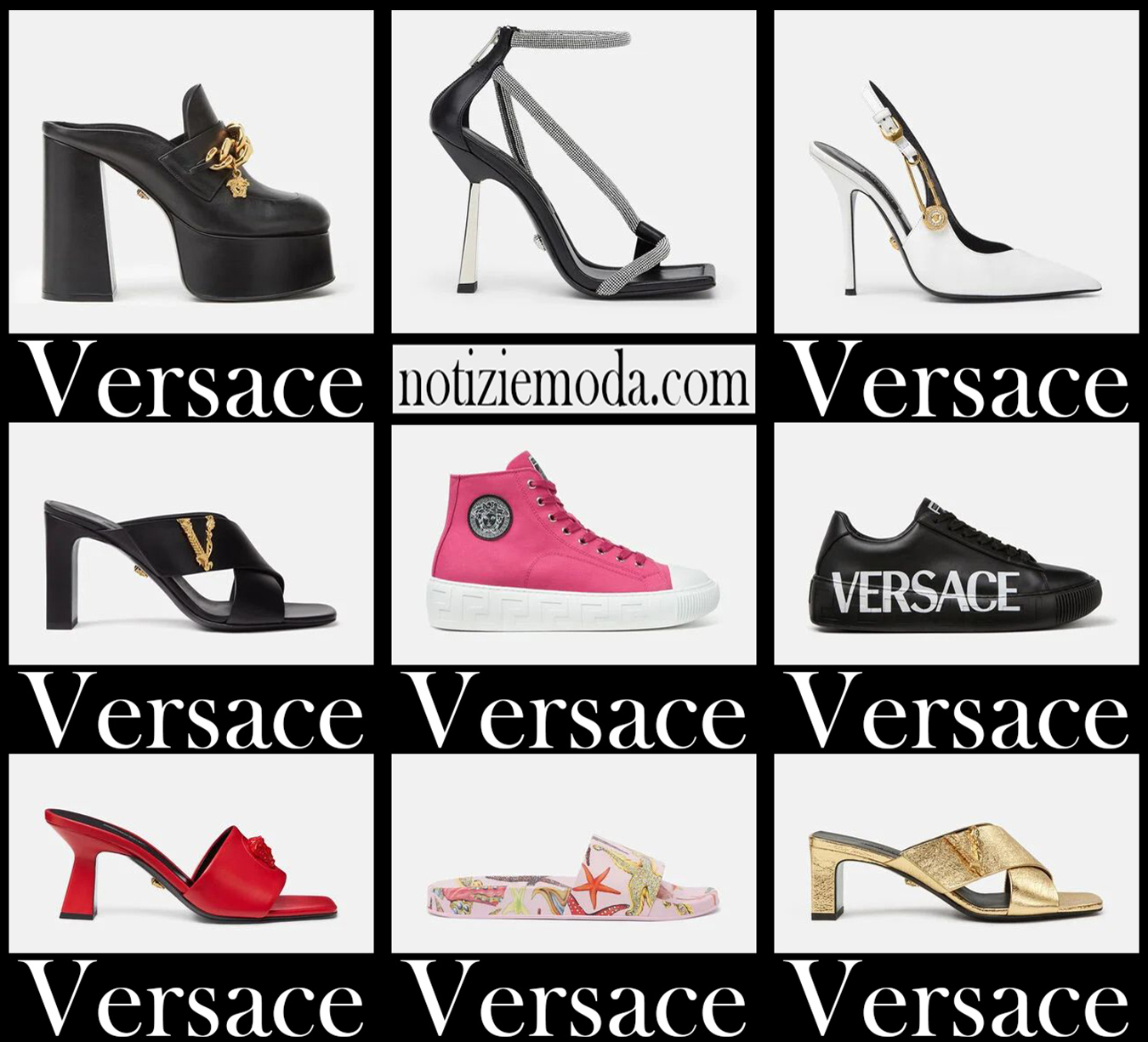 Nuovi arrivi scarpe Versace 2021 calzature moda donna