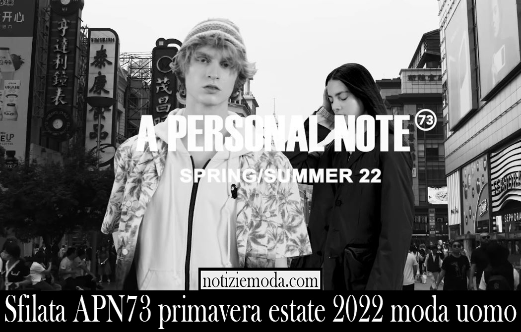 Sfilata APN73 primavera estate 2022 moda uomo