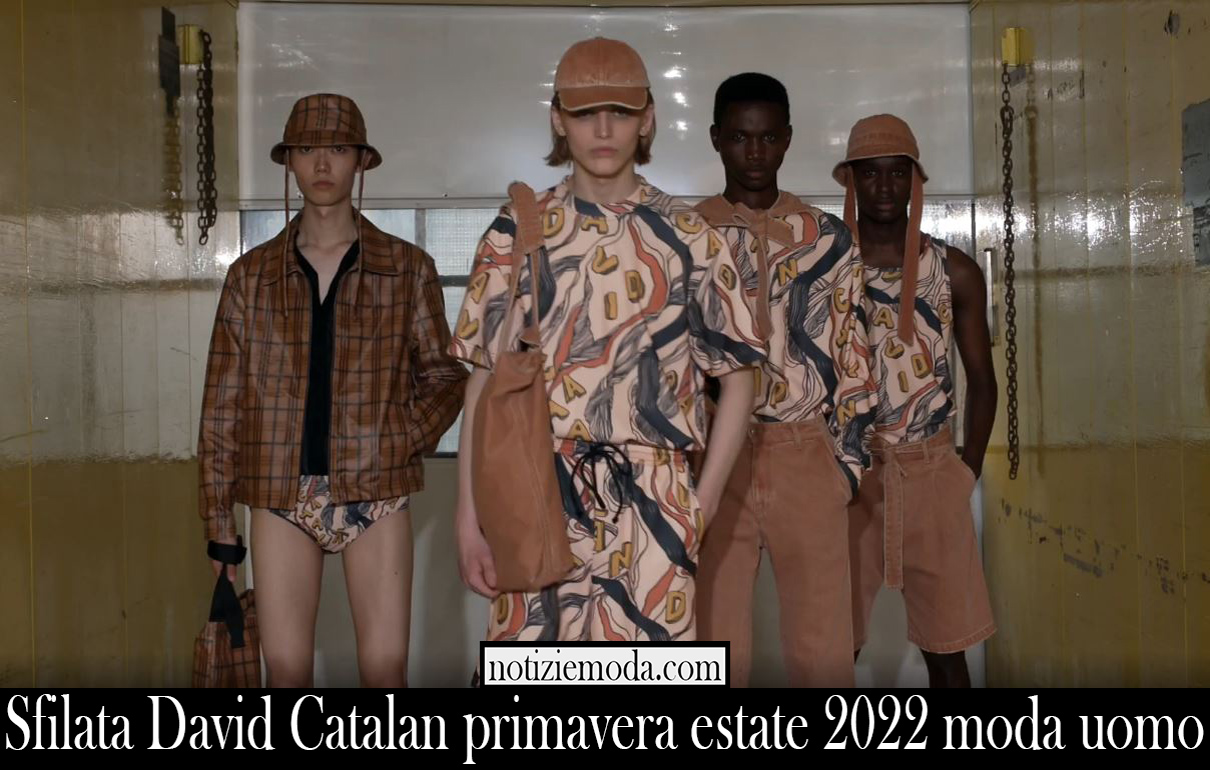 Sfilata David Catalan primavera estate 2022 moda uomo