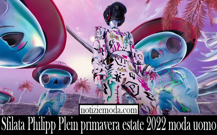 Sfilata Philipp Plein primavera estate 2022 moda uomo