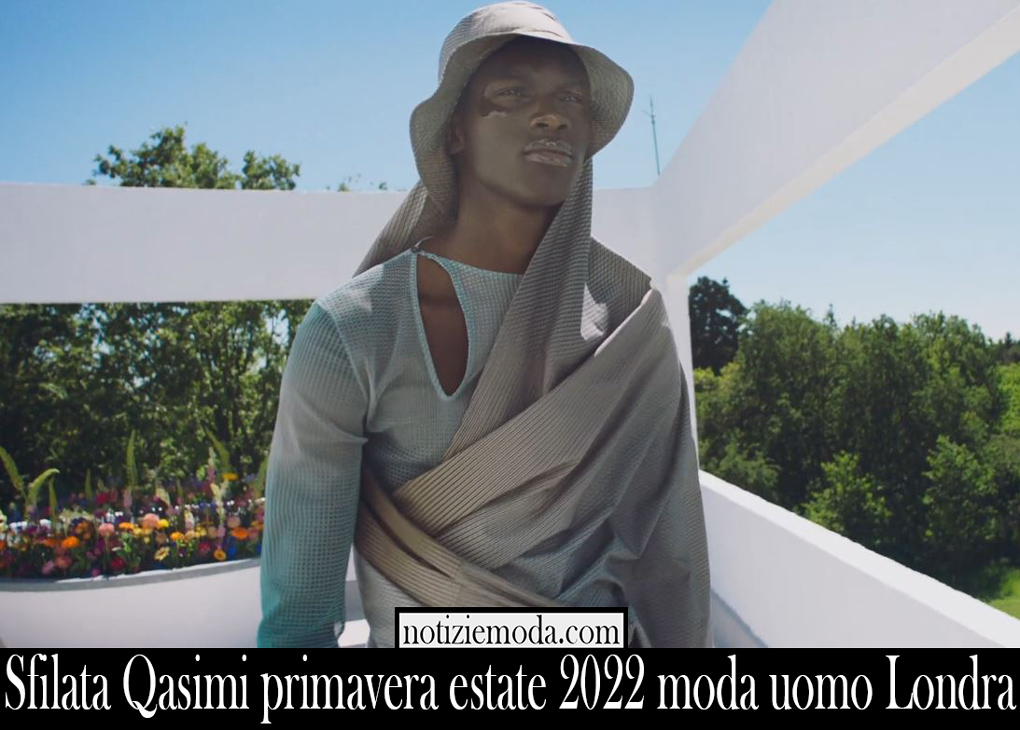 Sfilata Qasimi primavera estate 2022 moda uomo Londra