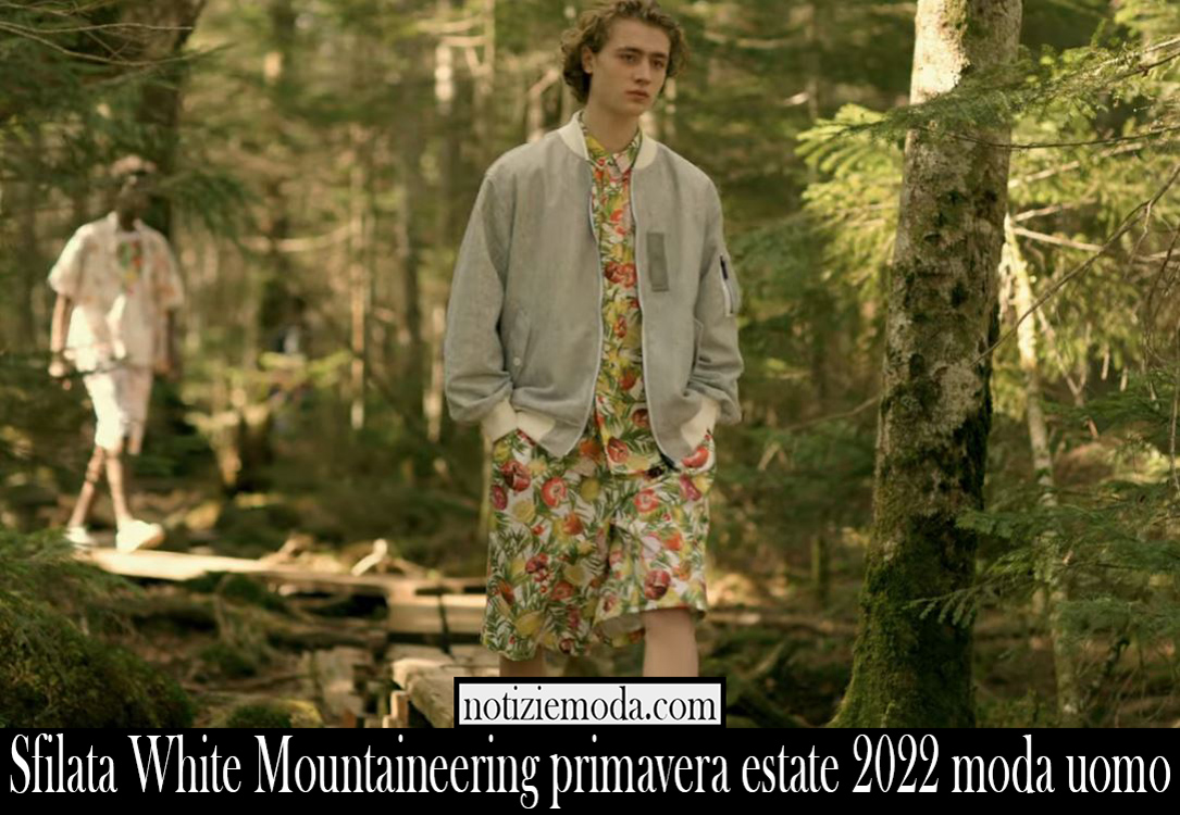 Sfilata White Mountaineering primavera estate 2022 moda uomo