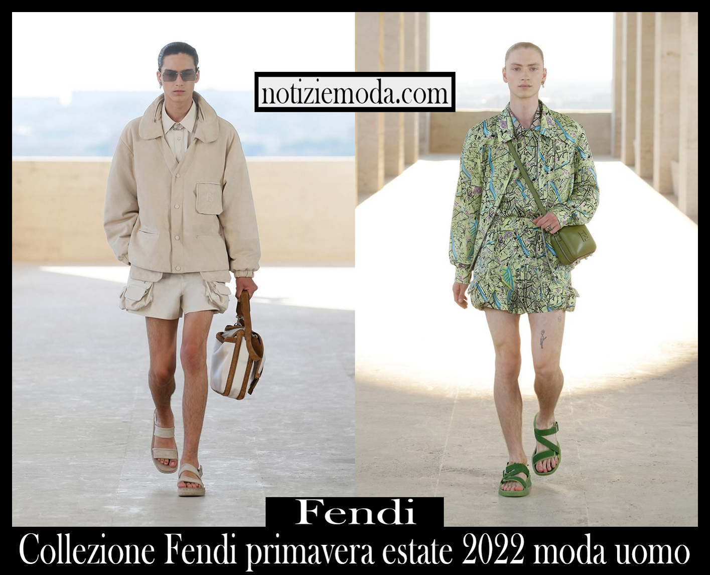 Collezione Fendi primavera estate 2022 moda uomo