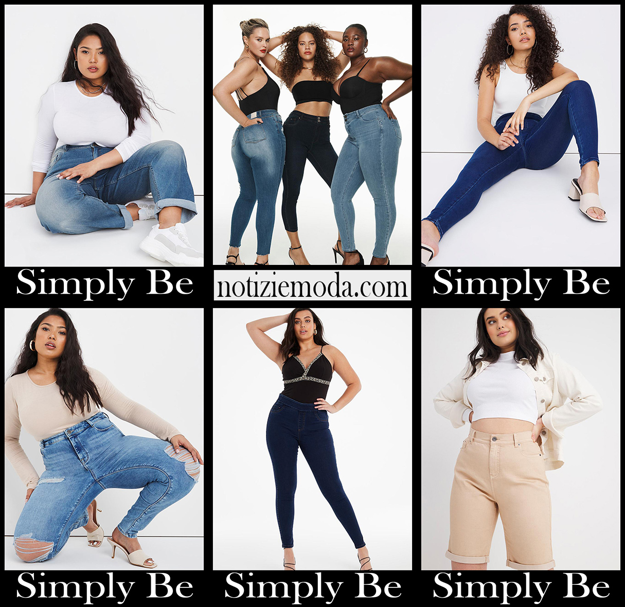 Curvy Jeans Simply Be abbigliamento taglie comode