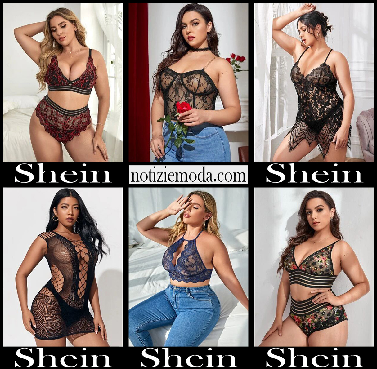 Intimo Curvy Shein abbigliamento taglie comode