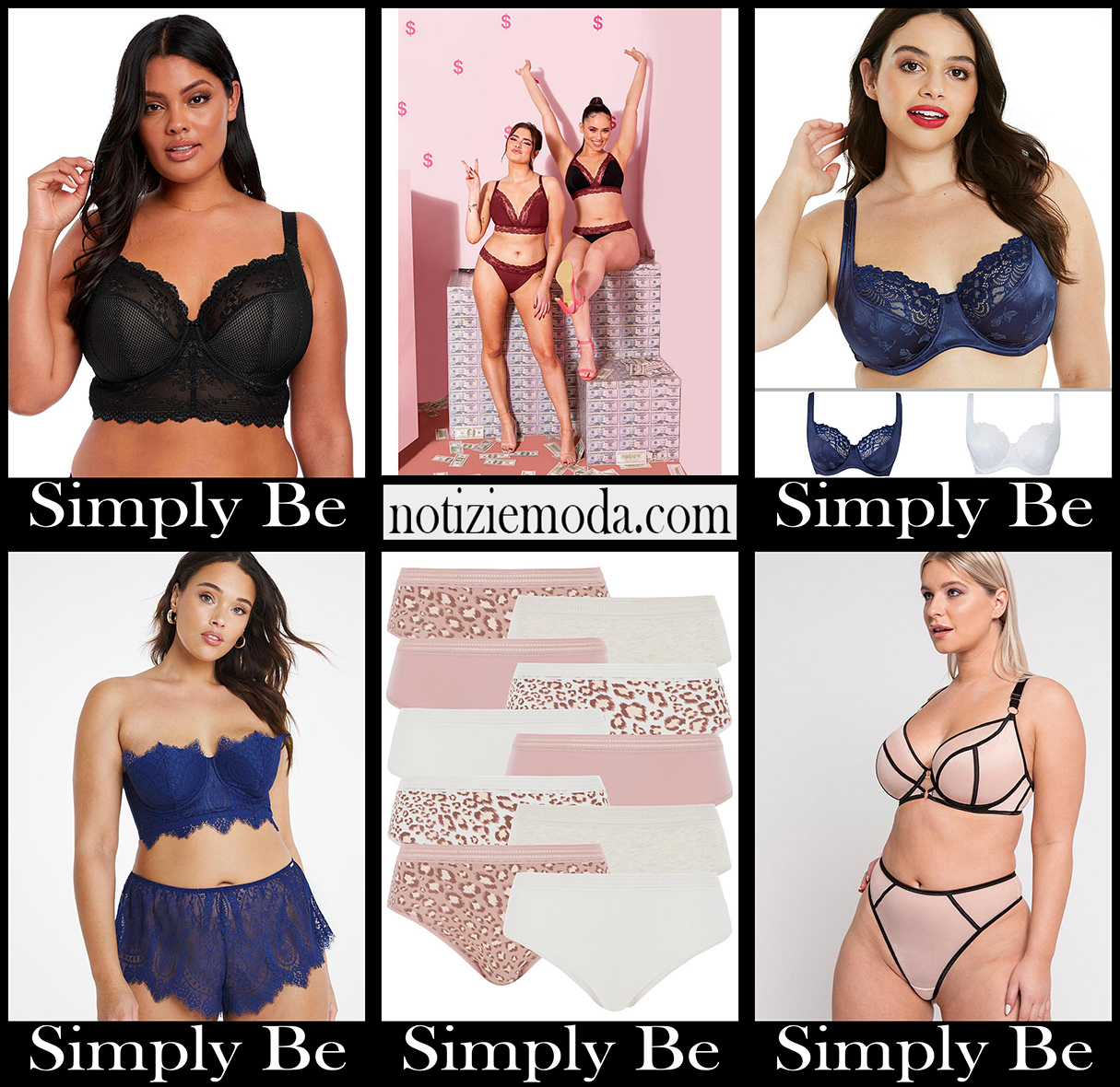 Intimo curvy Simply Be abbigliamento taglie comode