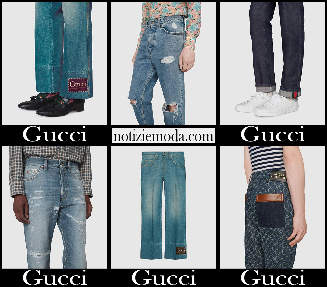 Jeans Gucci nuovi arrivi abbigliamento denim uomo