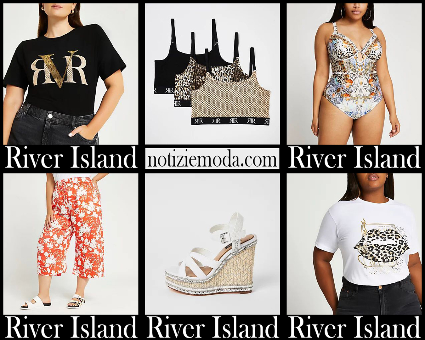 Taglie comode River Island abbigliamento curvy donna
