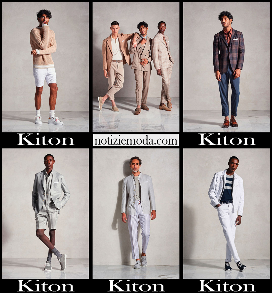 Collezione Kiton primavera estate 2022 moda uomo