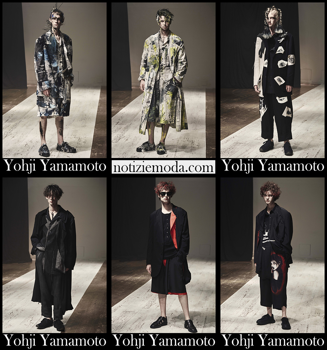 Collezione Yohji Yamamoto primavera estate 2022 uomo