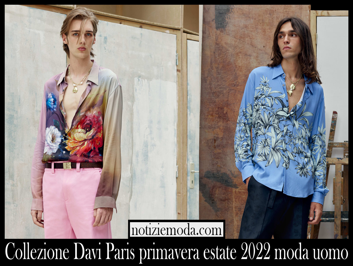 Collezione Davi Paris primavera estate 2022 moda uomo