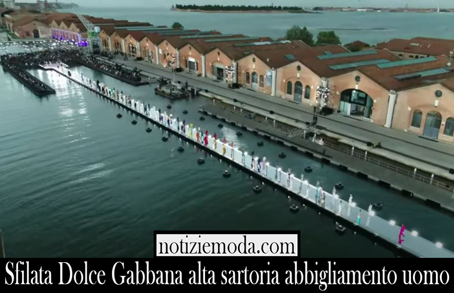 Sfilata Dolce Gabbana alta sartoria abbigliamento uomo