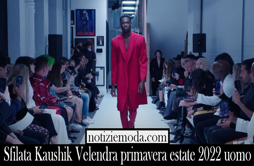 Sfilata Kaushik Velendra primavera estate 2022 uomo