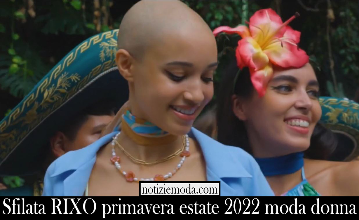 Sfilata RIXO primavera estate 2022 moda donna