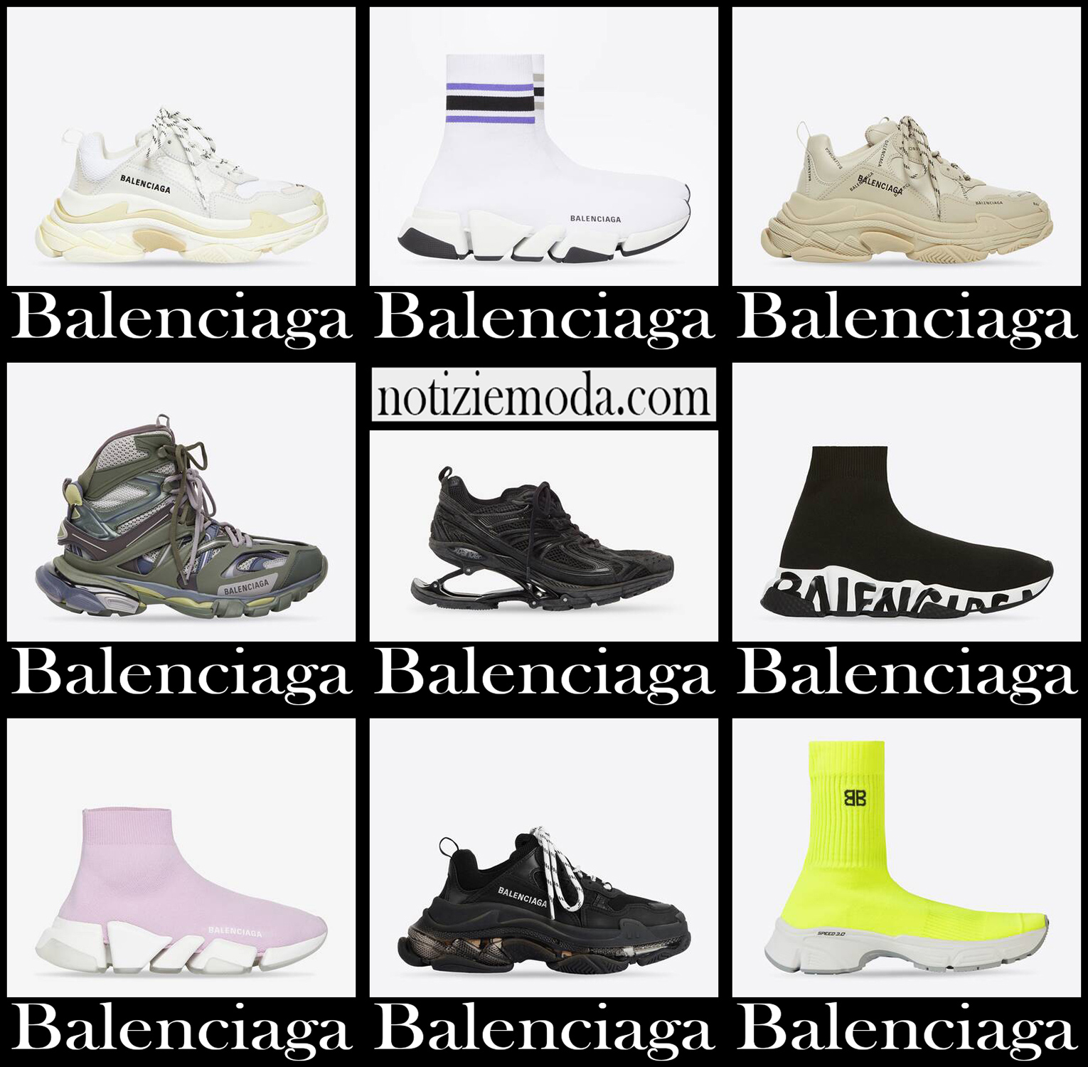 Sneakers Balenciaga 2022 nuovi arrivi calzature donna