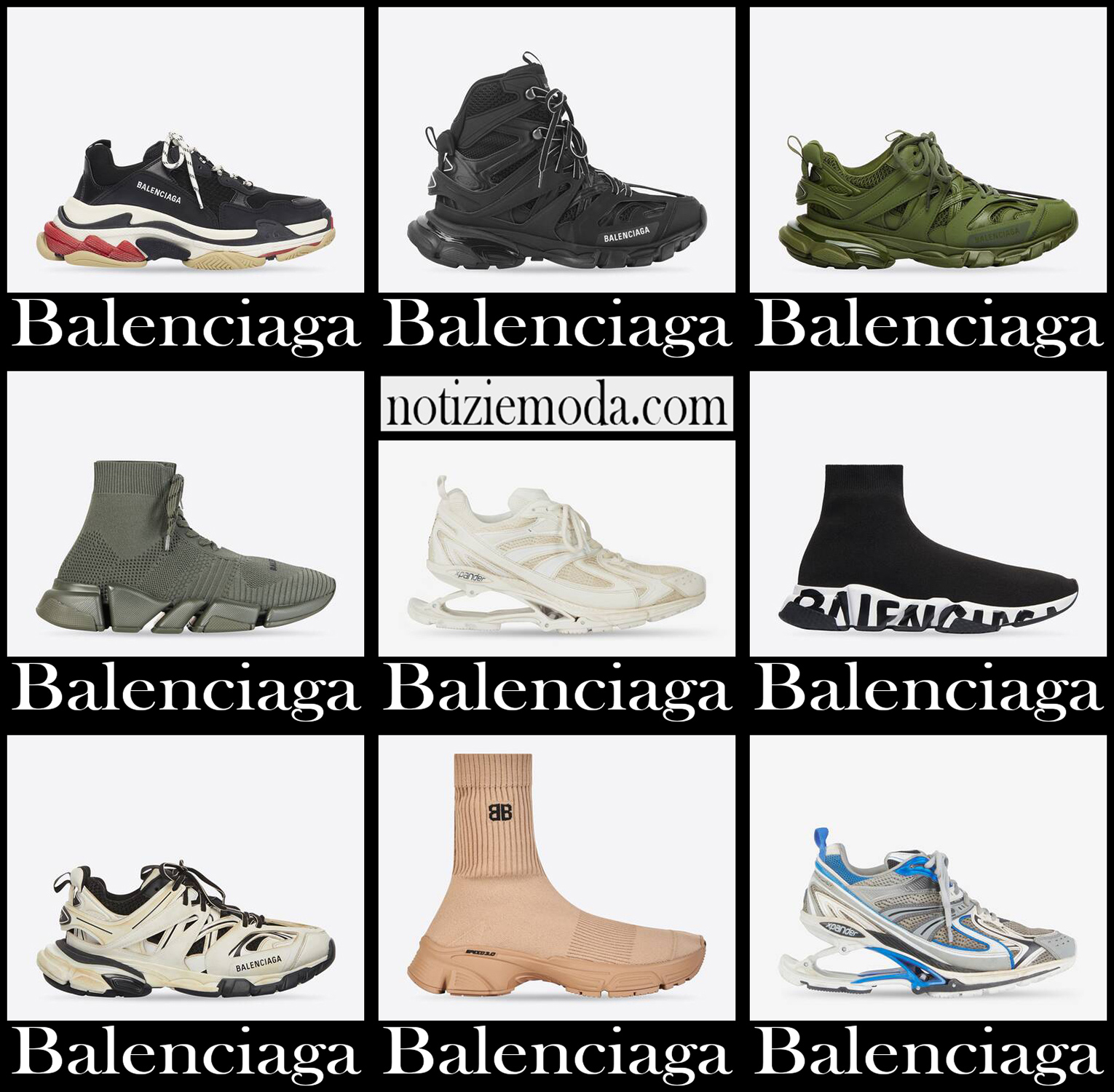 Sneakers Balenciaga 2022 nuovi arrivi calzature uomo