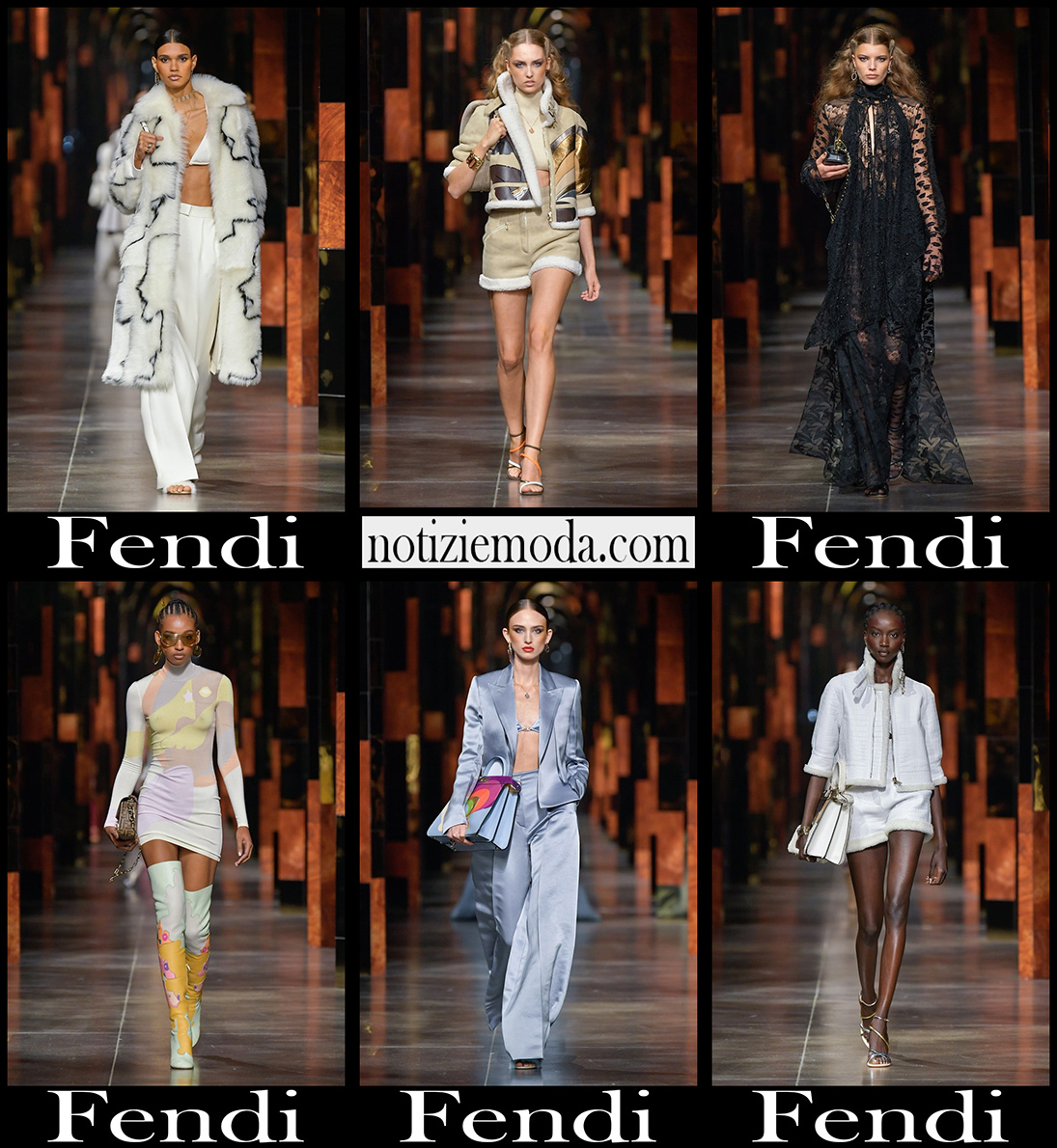 Collezione Fendi primavera estate 2022 moda donna