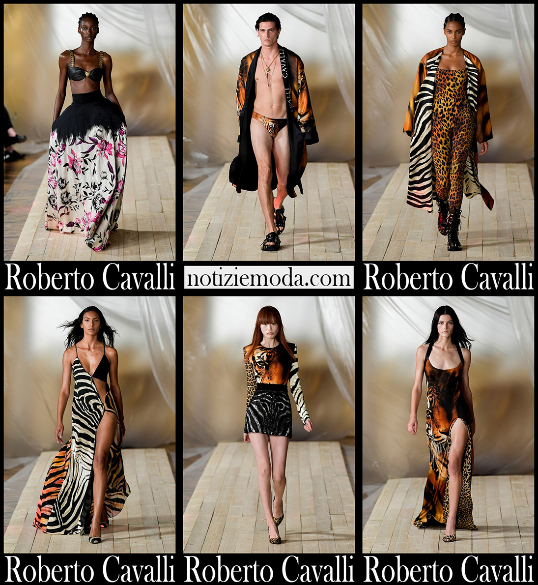 Collezione Roberto Cavalli primavera estate 2022 donna